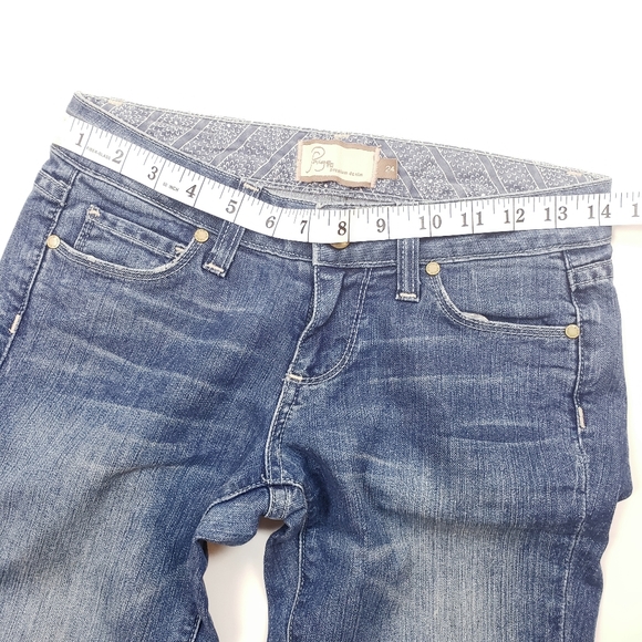 Vintage Paige Y2K Flared Blue Faded Jeans - Picture 8 of 10